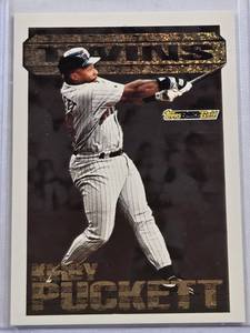 lot 107 image: Kirby Puckett 1994 Topps Black Gold No. 17
