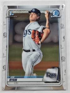 lot 110 image: Joe Ryan 1st Bowman Chrome 2020 No. BCP-117