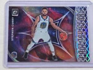 lot 112 image: Stephen Curry 2020 Panini Optic Silver Holo Prizm No. 13
