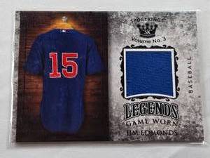 lot 133 image: Jim Edmonds SportKings Game Worn Memorabilia #LSM-46