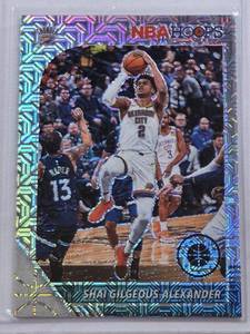 lot 136 image: Shai Gilgeous-Alexander SGA 2019-20 Premium Stock Panini Prizm Mojo #80 - Oklahoma City Thunder Basketball Card