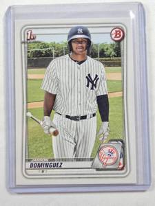 lot 164 image: Jasson Dominguez 2020 1st Bowman #BP-8 - New York Yankees