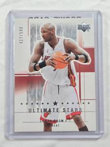 lot 171 image: Lamar Odom Rookie 2004 Upper Deck Ultimate Stars No. 179 and  Numbered 427500 - Miami Heat