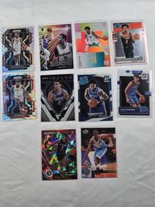 lot 180 image: Lot of 9 Basketball Cards Featuring Tyrese Haliburton, Cade Cunningham, Chet Holmgren, DeAaron Fox, and More