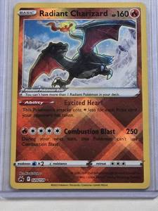 lot 199 image: Radiant Charizard Holo 2023 Pokemon Card 020159