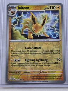 lot 251 image: Jolteon Holo Pokemon Card 135165