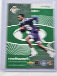 lot 260 image: Randy Moss Rookie Green SP Upper Deck Rookquest with Jerry Rice Starquest
