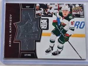 lot 279 image: Kirill Kaprizov Rookie 2020-21 Upper Deck Silver #SF-41 and Numbered 11852999 - Minnesota Wild Hockey Card