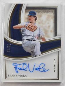 lot 321 image: Frank Viola On Card Auto 2023 Panini Immaculate Collection  #SS-FV and Numbered 8299