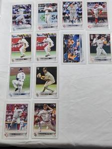 lot 322 image: Lot of 12 Baseball Rookie Cards Featuring C.J. Abrams, Royce Lewis, and Julio Rodriguez Among Others