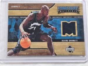 lot 329 image: Kevin Garnett 2006-07 Upper Deck Hardcourt Materials Relic #HM-KG - Minnesota Timberwolves Basketball Card