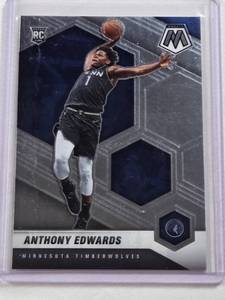 lot 339 image: Anthony Edwards Rookie 2020-21 Panini Mosaic #201 - Minnesota Timberwolves Basketball Card