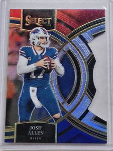 lot 344 image: Josh Allen 2023 Panini Select Prizm Die Cut #200 - Buffalo Bills Football Card