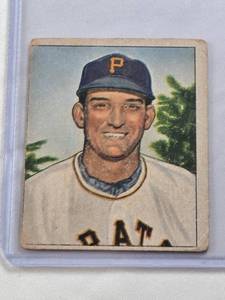 lot 367 image: Bill Werle 1950 Bowman #87 - Pittsburgh Pirates Vintage Baseball Card