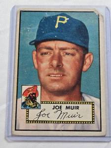 lot 377 image: Joe Muir 1952 Topps #154 - Pittsburgh Pirates Vintage Baseball Card