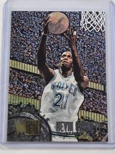 lot 413 image: Kevin Garnett Rookie Fleer Metal 95-96 #167 - Minnesota Timberwolves Basketball Card