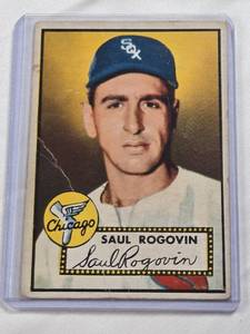 lot 429 image: Saul Rogovin 1952 Topps #159 - Chicago White Sox Vintage Baseball Card