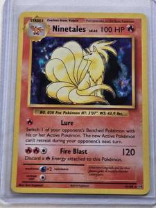 lot 431 image: Ninetales Holo Pokemon Card 15108