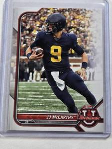 lot 436 image: JJ McCarthy Rookie 2022 Bowman U #79