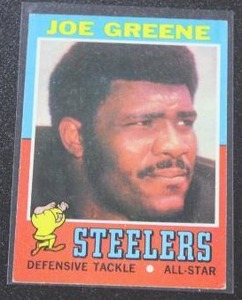 lot 3 image: 1971 Topps Joe Greene #245 Rookie Card Mid GradeNo Crease