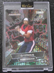 lot 10 image: 2023 Wild Card Alumination Comix CJ Stroud #CS3 Rookie Card 1015  Only 15 Exist