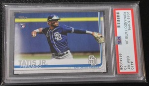 lot 12 image: 2019 Topps Fernando Tatis Jr. #410 Rookie Card PSA 10