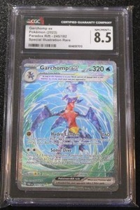 lot 18 image: 2023 Pokemon Paradox Rift SIR Garchomp EX #245182 CGC 8.5