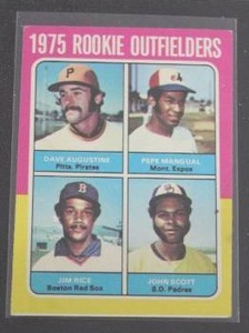 lot 36 image: 1975 Topps Jim Rice #616 Rookie Card