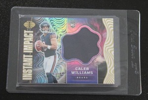 lot 41 image: 2024 Illusions Instant Impact Caleb Williams Jersey Relic Rookie Card