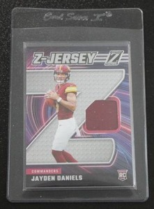 lot 42 image: 2024 Zenith Z-Jersey Jayden Daniels Jersey Relic Rookie Card