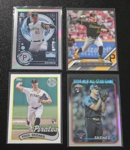 lot 49 image: 2024 Paul Skenes Rookie Card Lot  4 Rookie Cards