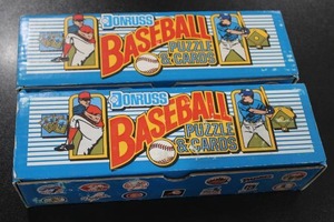 lot 74 image: 1989 Donruss Baseball Factory Set Lot  2 Sets Ken Griffey Jr & Randy Johnson Rookie Card