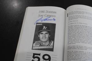 lot 89 image: The Top 100 by Paul Green w Jose Canseco Autograph