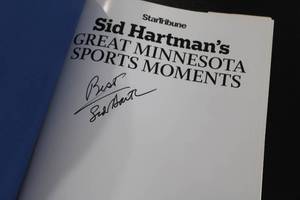 lot 90 image: Great Minnesota Sports Moments by Sid Hartman w Sid Hartman Autograph