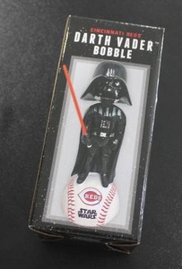 lot 105 image: 2018 Cincinnati Reds Darth Vader Bobblehead