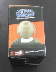 lot 120 image: San Francisco Giants Star Wars Death Star Baseball Figure