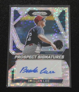 lot 129 image: 2024 Prizm Prospect Signatures Brooks Lee Autograph 193199  Only 199 Exist