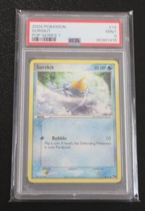 lot 144 image: 2004 Pokemon Pop Series 1 Surskit #1417 PSA 9