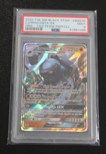 lot 147 image: 2020 Pokemon Tage Team Power Coll Carracosta #SM239 PSA 9