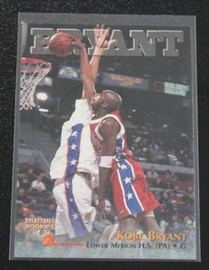 lot 155 image: 1996 Basketball Rookies Kobe Bryant #15 Rookie Card