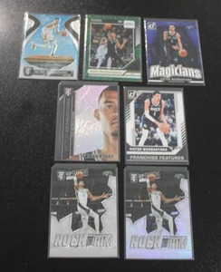 lot 156 image: Victor Wembanyama Basketball Insert Card Lot  7 Cards