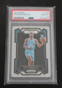 lot 164 image: 2023-24 Prizm Brandon Miller #152 PSA 10
