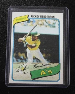 1980 Topps Rickey Henderson #482 Rookie Card *Mid Grade/No Crease*