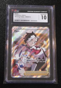 lot 189 image: 2021 Pokemon Shining Fates Piers #069072 CGC 10