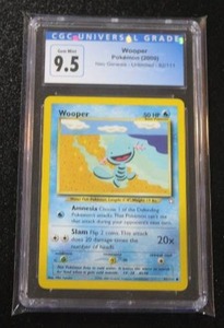 lot 191 image: 2000 Pokemon Neo Genesis Wooper #82111 CGC 9.5