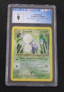 lot 202 image: 2000 Pokemon Neo Genesis Holo Jumpluff #7111 CGC 9