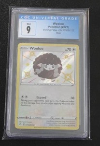 lot 204 image: 2021 Pokemon Shining Fates Holo Wooloo #SV103 CGC 9
