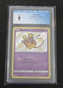 lot 206 image: 2021 Pokemon Shining Fates Holo Dedenne #SV051 CGC 9