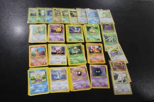 lot 215 image: 1999 to 2003 Wizard of the Coast Pokemon Lot  100 Cards  Low Grade Lot