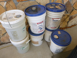 lot 110 image: 7 Pails of Commercial Cleaners